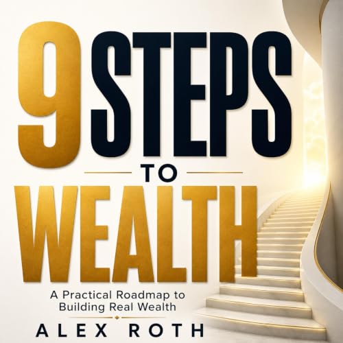 Diseño de la portada del título 9 Steps to Wealth