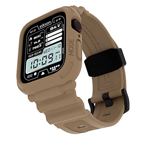 elkson Made for Apple Watch Band 45mm 44mm Bumper Case