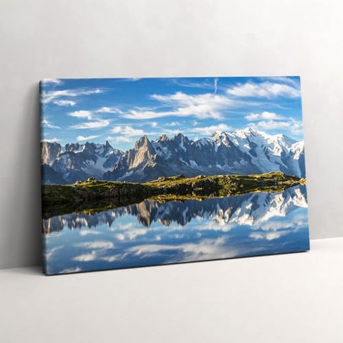 Image sur Toile Vallée de Chamonix Wallfluent pour Déco Salon Montagne
