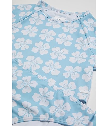 Image of Roxy Girls' Vacation Memories Cropped Long Sleeve Rashguard