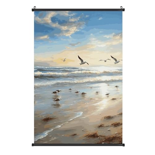 Oiseaux de mer poster sur toile pour insuffler la sérénité de la plage
