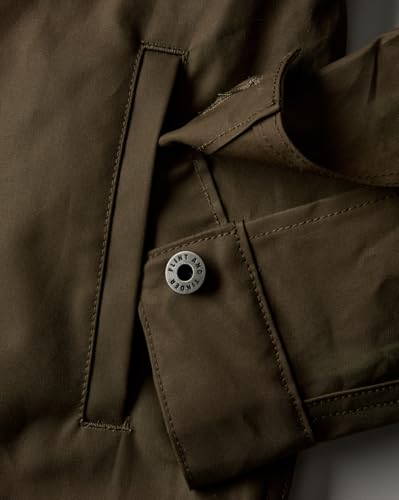 Image of Huckberry Flint and Tinder Dry Wax Trucker Jacket, Unlined Mens Lightweight Cotton Jacket