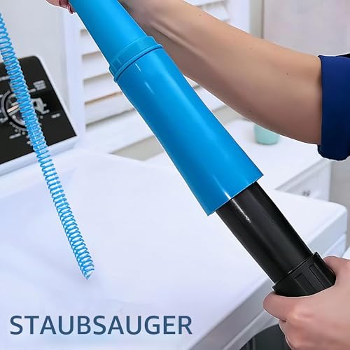 Universal Trockner Entlüftungsreiniger-Set, Fusselsaugeraufsatz und Fusselentferner-Bürste für Hochdruckreiniger und Trockner, Entlüftungsschlauch-Ersatzteile (klar)