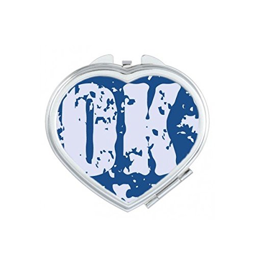 Miroir de maquillage compact et petit miroir de poche rond avec motif créatif