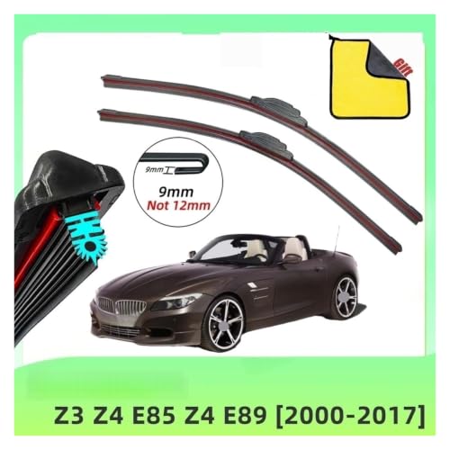 Limpiaparabrisas Delantero Coche Doble S para Z3 Z4 E85 E89 2000-2017 2