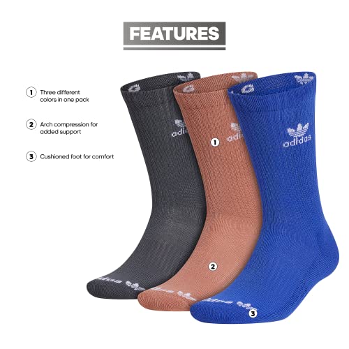 adidas Originals Trefoil Cushioned Crew Socks (3-Pair)2