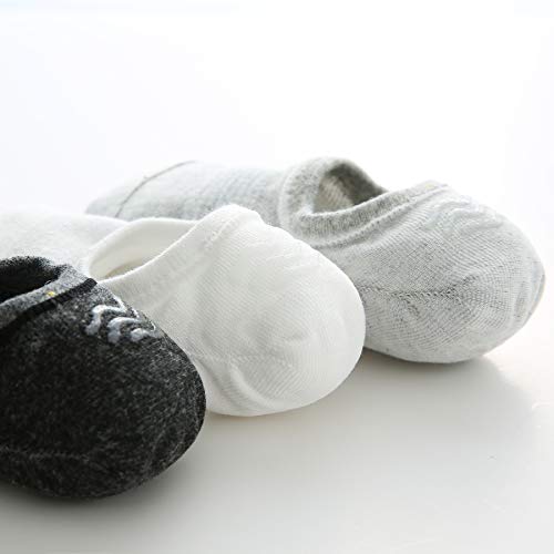 WANDER No Show Socks Mens 7 Pairs Cotton Thin Non Slip Low Cut Mens Invisible Casual Socks (7white, Size 9-11) - Thumbnail 5
