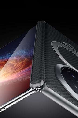 Coque pour Honor Magic V6 avec support magnétique noir - 5