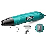 SEEKONE 350W Mini Heat Gun, 260℃/450℃ Dual Temp Fast Heat Hot Air Gun with Overload Protection, Reflector Nozzle and Double Insulated 1.5m Cable for Heat Shrink Tubing, Crafts, Embossing