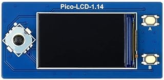 Waveshare 1.14inch LCD Display Module for Raspberry Pi Pico 65K RGB Colors 240×135 Pixels with SPI Interface Embedded ST7789 Driver Using SPI Bus IPS Screen