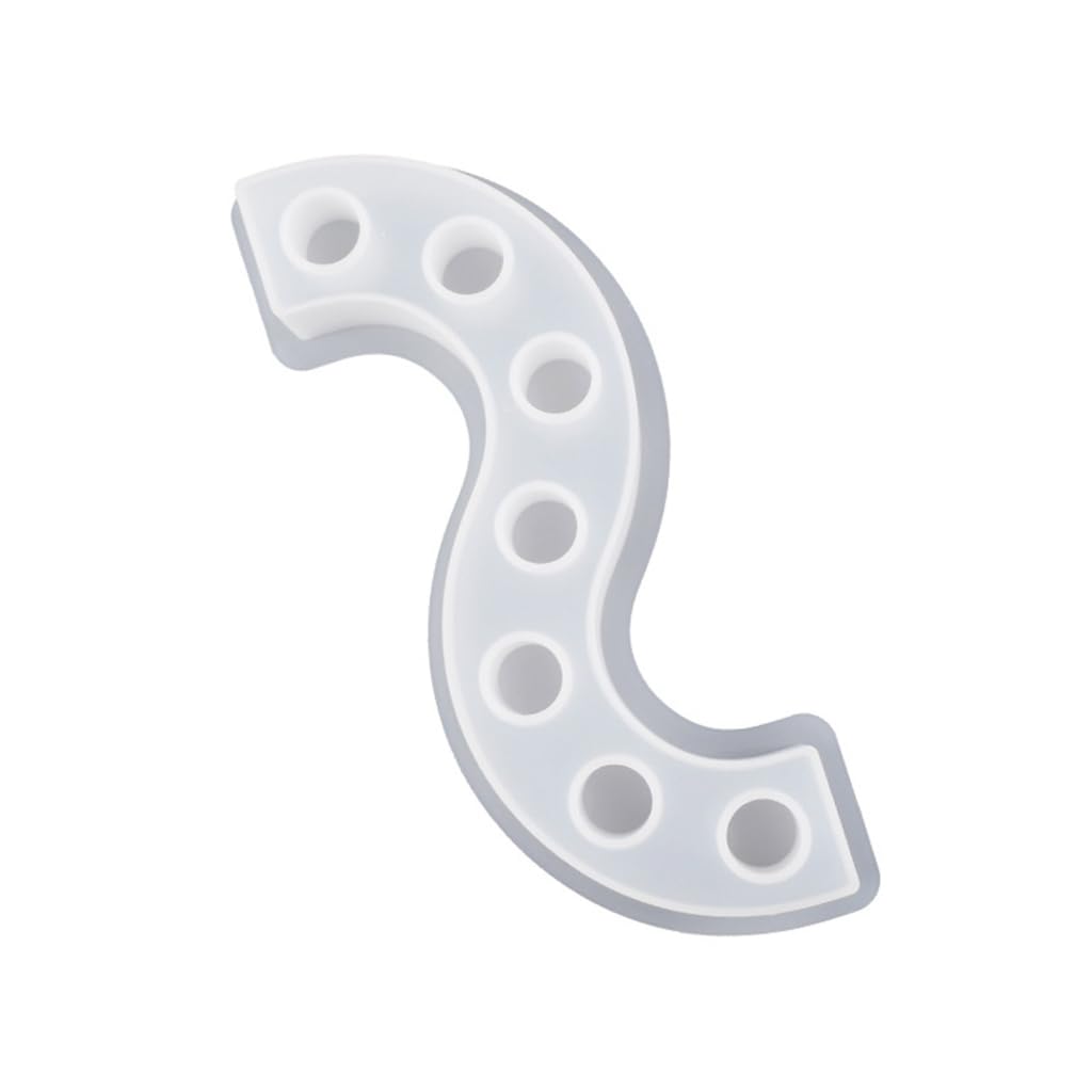 Resin Candle Holder Mold Creative S-Shaped Silicone Mold for Wedding Party Tealight Holder Candlestick Mold Decors
