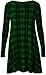 New Womens Plus Size Tartan Swing Dress Check Block Leggings