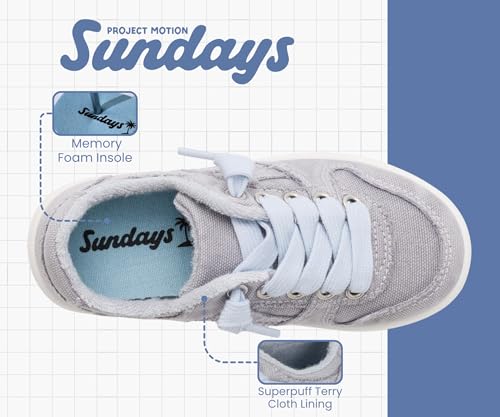 Image of Sundays Girls Sneakers Non-Slip Canvas Girls Shoes Comfort Kids Footwear