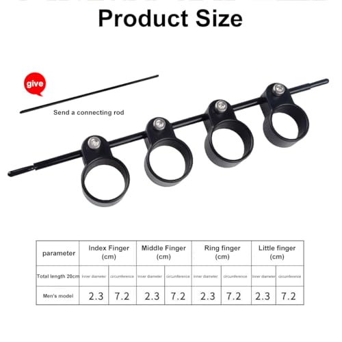 Verstellbarer Fingerexpander, Gitarren Finger Expander, FingertrainerHandtrainer, Gitarren Fingertrainer Expander, Gitarrentrainer Werkzeug, für Fingertraining, Fingerstrecker und Gitarrenübungen