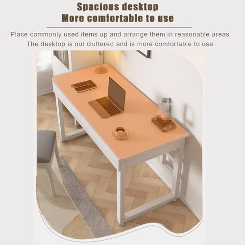 Bureau marron compact idéal pour créer un espace d'étude à la maison
