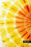 Notes: Password Book Cleverly Disguised With Beautiful Design / Yellow Orange Tie Dye Cover / Discreet Internet Username and Login Logbook / Alphabetical Tabs Large Print