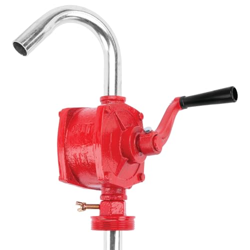 Image of Performance Tool W54270 Rotary Barrel Pump, Pumps Light to Medium Viscosity Oils, 3 Piece Suction Pipe, 30-55 Gallon Barrels, Bung Adapter