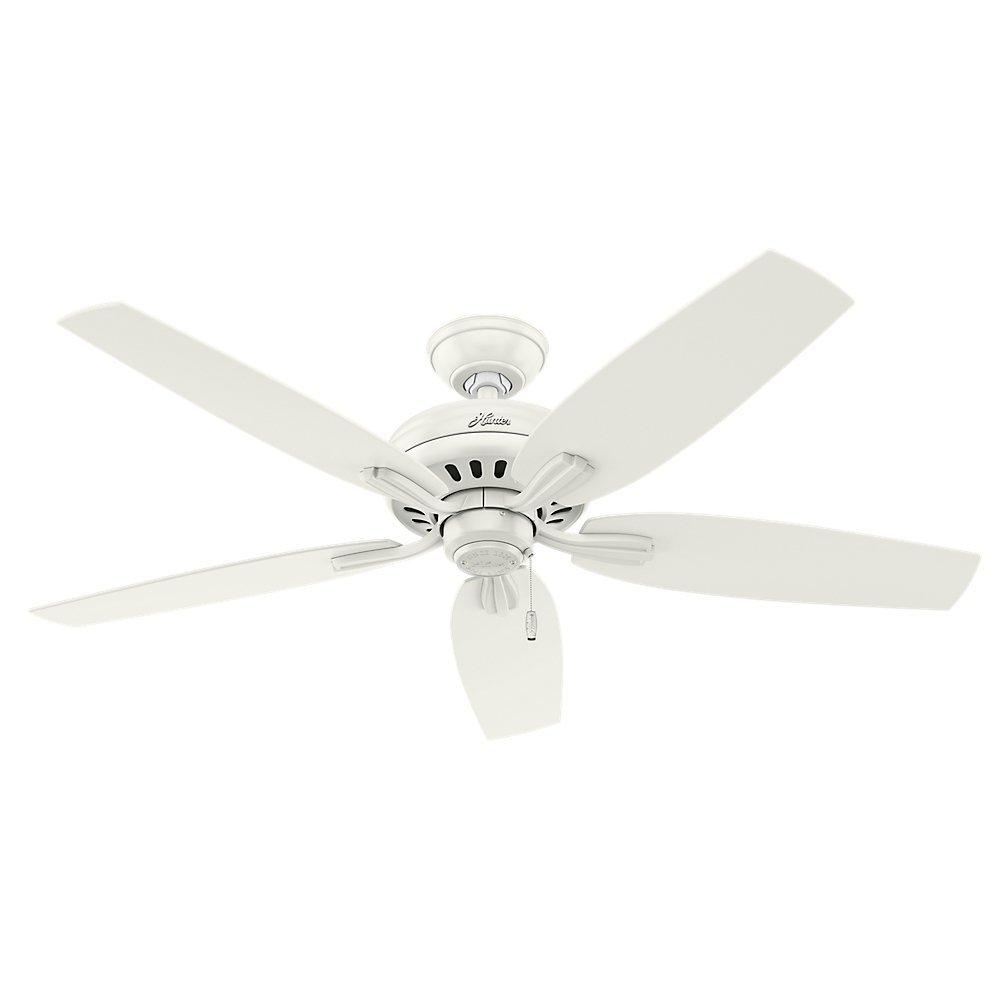 Hunter Fan 52 inch Fresh White Large Room Ceiling Fan with 5 Reversible Fresh White Fan Blades (Renewed)