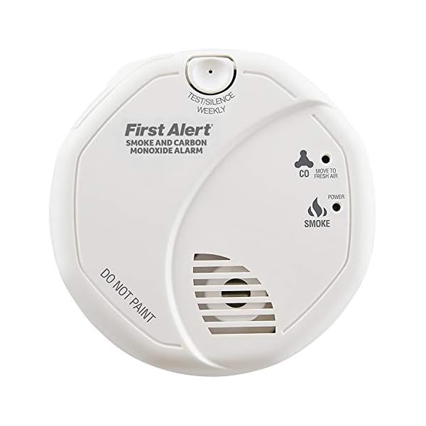 First Alert SCO5 Combination Optical Smoke Alarm & Carbon Monoxide Detector, AA Battery Powered