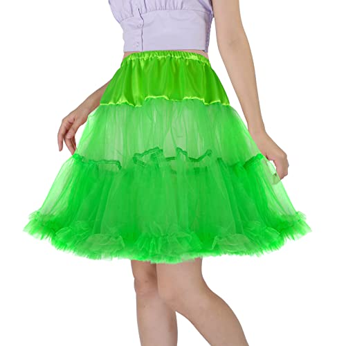 Image of CHERRY LOVE 18inch Petticoat Mid-Thigh Underskirt Princess Puffy Mini Skirt