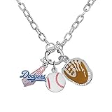 Game Time 101603 MLB LA Dodgers Charm Necklace