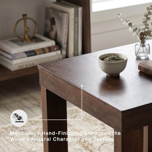 Image of Signature Design by Ashley Watson Classic Oversized Square End Table, Dark Brown