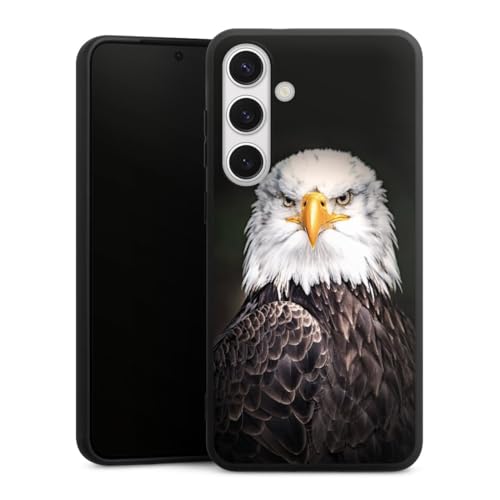 Coque silicone premium Samsung S24+ DeinDesign étui souple aigle élégant