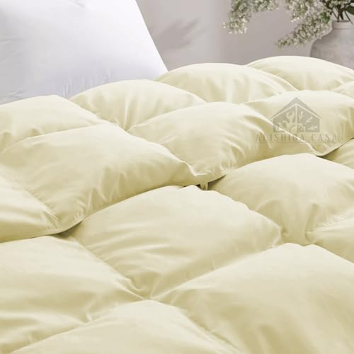 Image of Heavy Winter Comforter Single Size 60 inchX90 inch | 600 GSM Fill for Winter Comforter /Rajai /Duvet /Blanket Hotel Luxury Soft Fluffy Single Size - Ivory Color