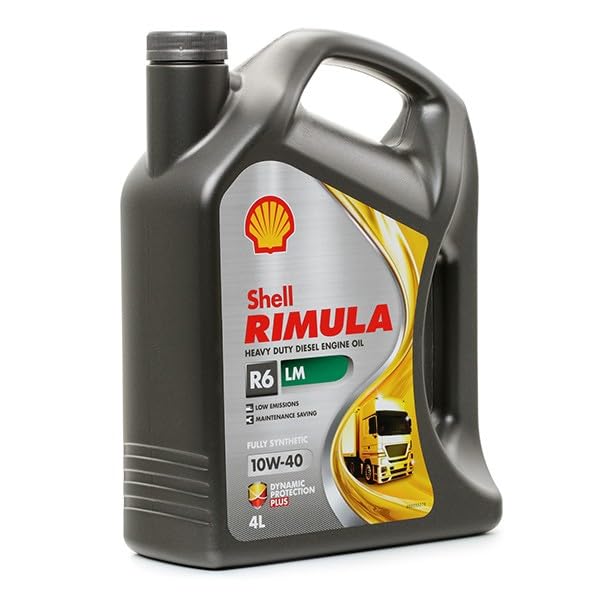 Shell 550020039 Rimula R6 LM 10W 40 Low Emissions Synthetic Diesel
