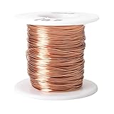 Fielect 0.41mm Inner Dia Magnet Wire Enameled Copper Wire Winding Coil 164Ft Length QA-1-155 2UEW Model Widely Used for A Variety of Motors