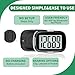 Pedometer Walking Simple 3D Step Counter with Clip and Lanyard, Activities Fitness Tracker Without Smartphone, Accurate Step Tracker for Women, Men, Seniors