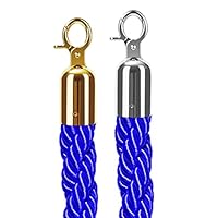 2 Corde Velluto Rosso Con Moschettoni - Per Transenne Ed Eventi, 150cm - Foto 12