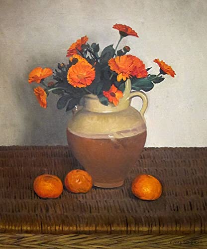 Affiches sur toile Soucis et Mandarines Vallotton impression d'art