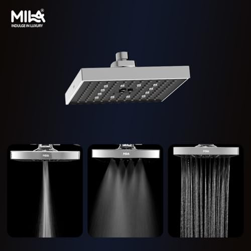 Image of SwitchFlow 3.0 Multi Function Shower Head | High Pressure 3 Spray Modes- Rain, Mist, Massage (Unique Dancing /Rolling Function) | ABS Chrome Finish | 20x20 cm Bathroom Shower