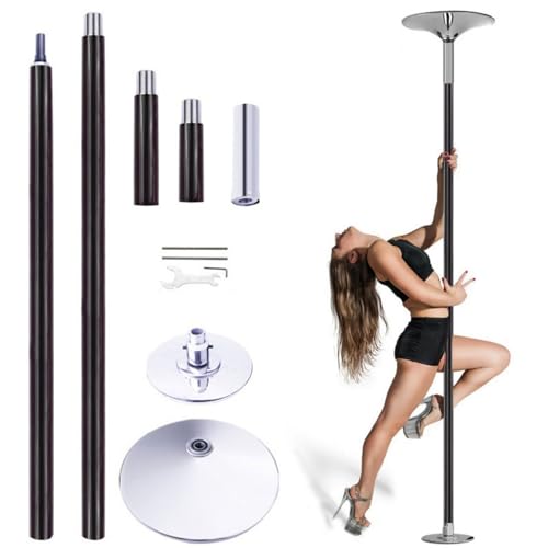 Barre de danse portable sans perçage réglable de 2,3 à 2,7 m avec rallonges - 2
