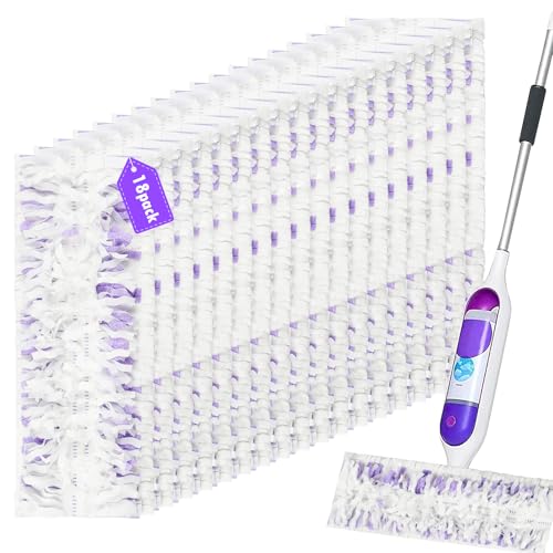 Pure Realm 18 Count Disposable mop Pads Refills for Swiffer PowerMop Multi-Surface Mop and PowerMop Wood Mop, Replacement Pads Use for Floor Cleaning by Pure Realm - Used condition - US$13.99