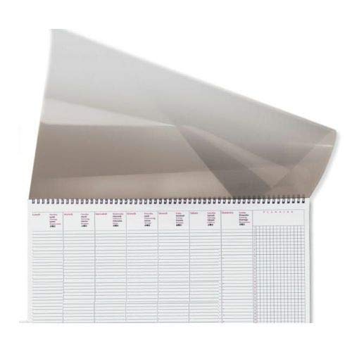 Planning perpetuo da tavolo spiralato in ppl colorato 50x35