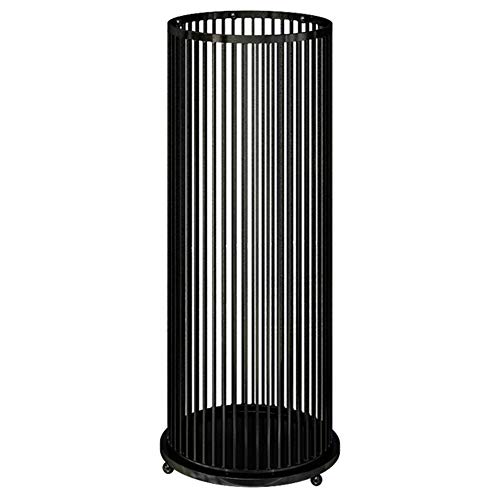 Support de rangement moderne anti-goutte en métal noir pour protéger les sols des couloirs