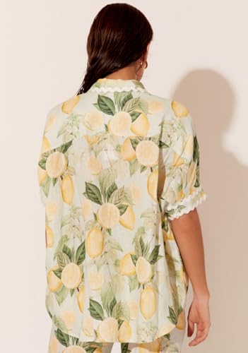 Ensemble pyjama boutonné et short fluide pour éliminer l'inconfort de la chaleur - 5