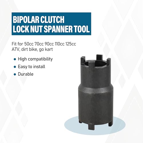 Image of Bipolar Clutch Lock Nut Spanner Tool(20mm & 24mm) for Roketa SSR ATV Dirt Bike,ATC 110 125 ATC 90 CA 200 CB 200 Bike 1 Pcs