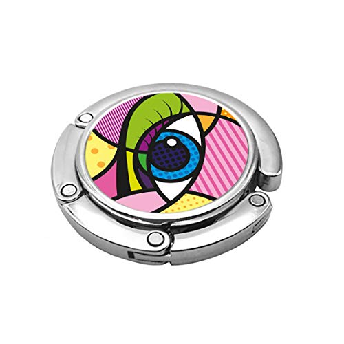 ArtSocket purse hook for table Pop Eyes Color Girl Eyesight bagnet purse magnet