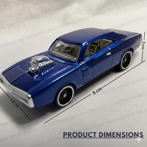 Image of Classic Die-Cast Metal Sports Car Toy - Premium Vintage Vehicle Model with, Realistic Detailing, Alloy Wheels & Smooth Finish for Kids, Collectors & Gift Purpose (Blue) (Pack of 1)