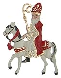  Zinnfigur Nikolaus auf Pferd
