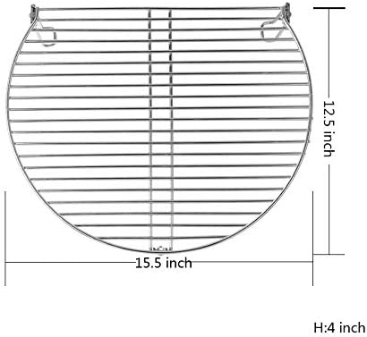Dracarys Grill Stack Rack for Big Green Egg Stainless Steel BBQ Lover Gifts Fit Large & XL Big Green Egg, Kamado Joe,18" or Bigger Diameter Grill,Increase Grilling Surface