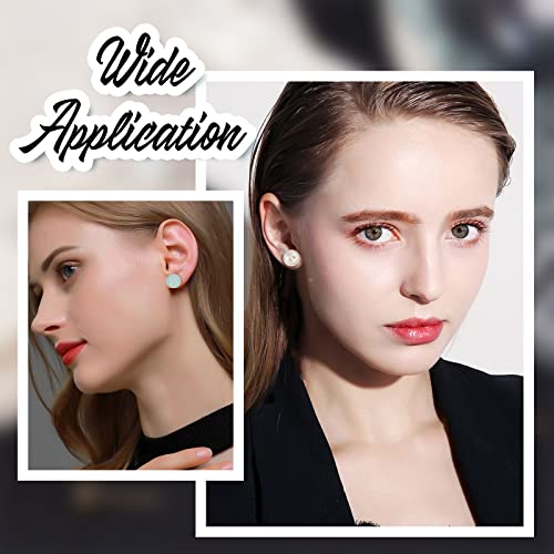 Beebeecraft 1 Box 200Pcs Pearl Cup Earring Post 24K Gold Plated Stud Earring Findings For Half Drilled Beads With 200Pcs Plastic Ear Nuts Pin 0.8Mm For Diy Earring Stud Making #TOP5