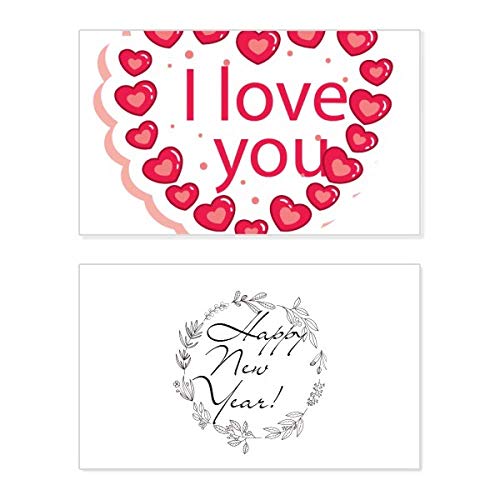 Tarjeta conmemorativa de San Valentín ideal para cenas de Año Nuevo