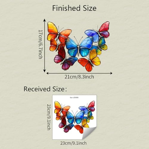 Vinilos decorativos mariposas 3D removibles, impermeables miniatura 2