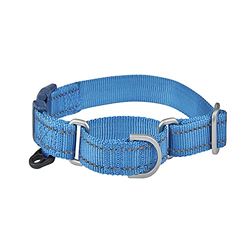 Yudote Reflective Martingale Collar For Dogs With Quick Snap Buckle Anti-Pull Nylon Safe Slip Collars For Easy Walking, Blue #TOP2