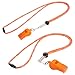 SUYAMI Sports Whistles with Lanyard, for Coach, Referee, and Official (3 Pcs (BLU+RED+ORG))