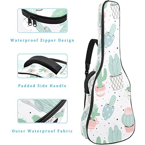 Housse imperméable pour guitare acoustique avec double bandoulière et poche Motif têtes de renard et étoiles… - Les Beatles, Paul McCartney, John Lennon, RIngo Starr, George Harrison Housse imperméable pour guitare acoustique avec double bandoulière et poche Motif têtes de renard et étoiles… – Image 5